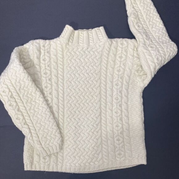 Vintage Callan  100% Merino Wool Pullover Sweater Ireland Women Small Heavy Knit - Picture 1 of 7
